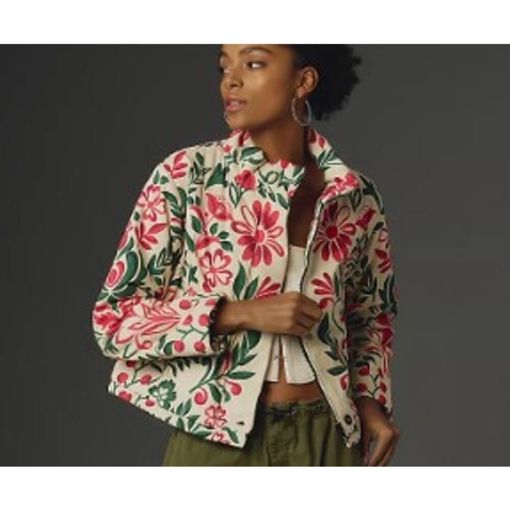 Anthropologie Floral Patterned Jacket Sz. XXS - Picture 2 of 10